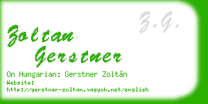 zoltan gerstner business card