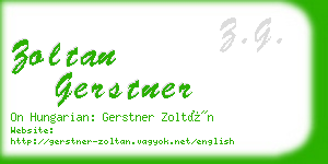 zoltan gerstner business card